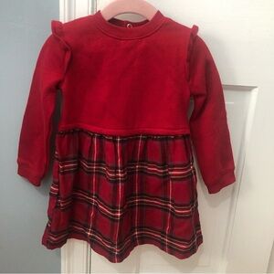 Never worn Carter’s Red Plaid Size 24 Months Dress